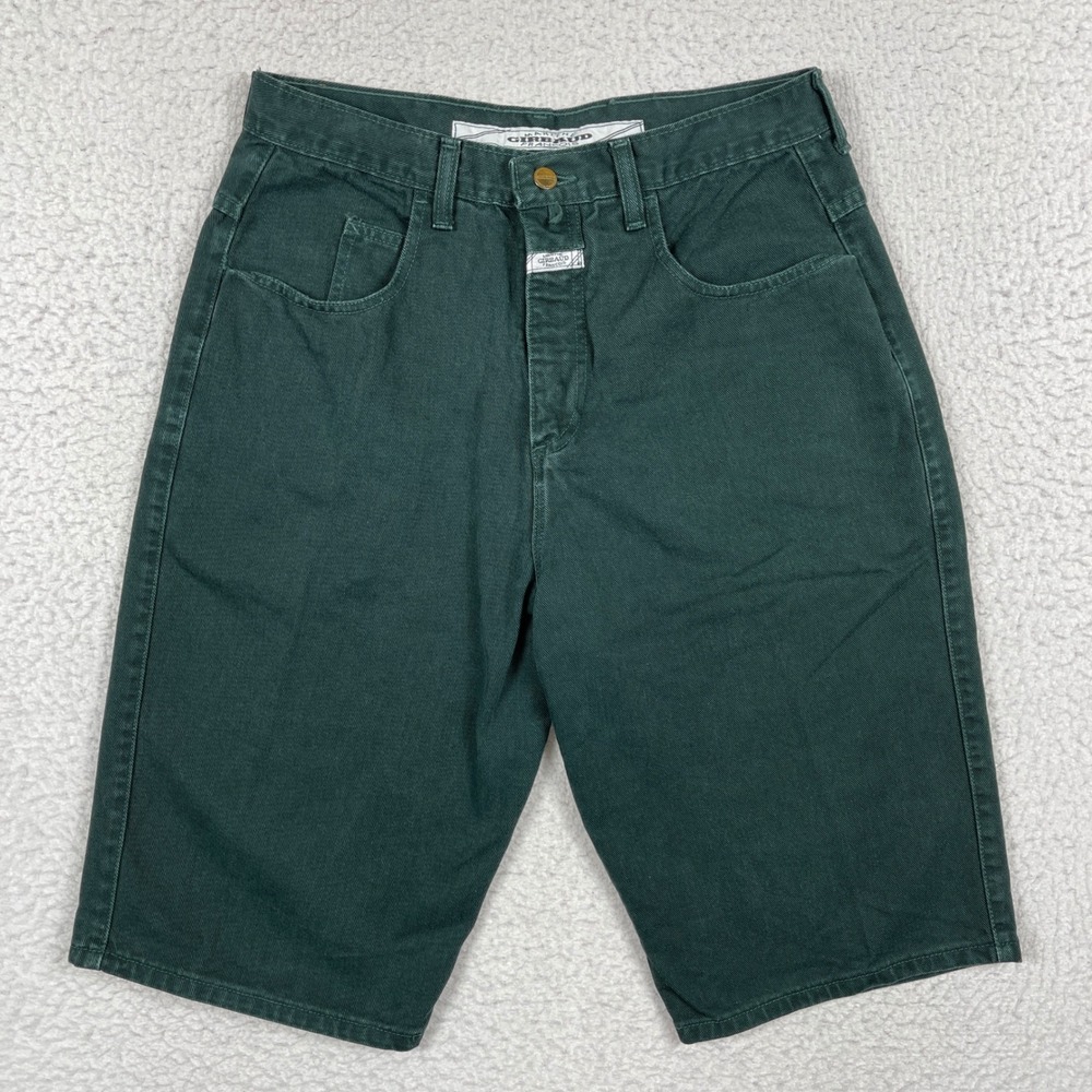 Marithe Francois Girbaud Denim Shorts Womens 7/8 Green Vintage High Rise Skater